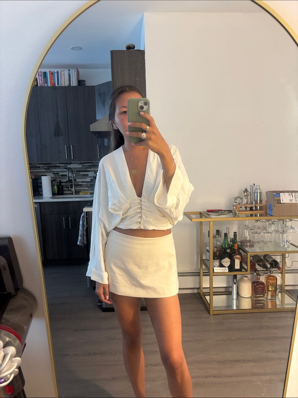 Zara Long Sleeve Flowy Top